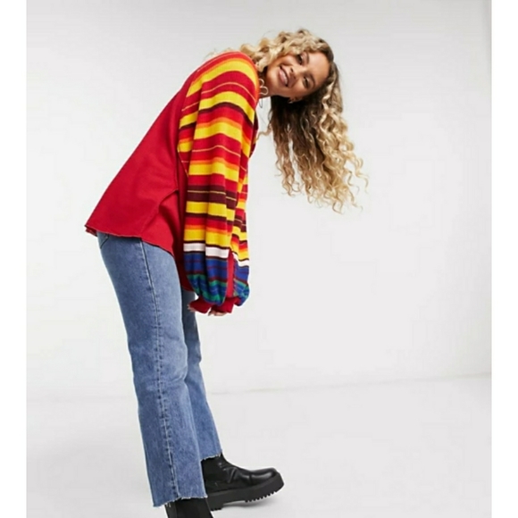 Free People Rainbow Dreams Batwing Sleeve Knit Top - Picture 4 of 16